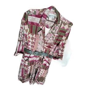 Vintage 80's S.L. FASHIONS Dress Floral, Size ￼12, Shoulder Pads